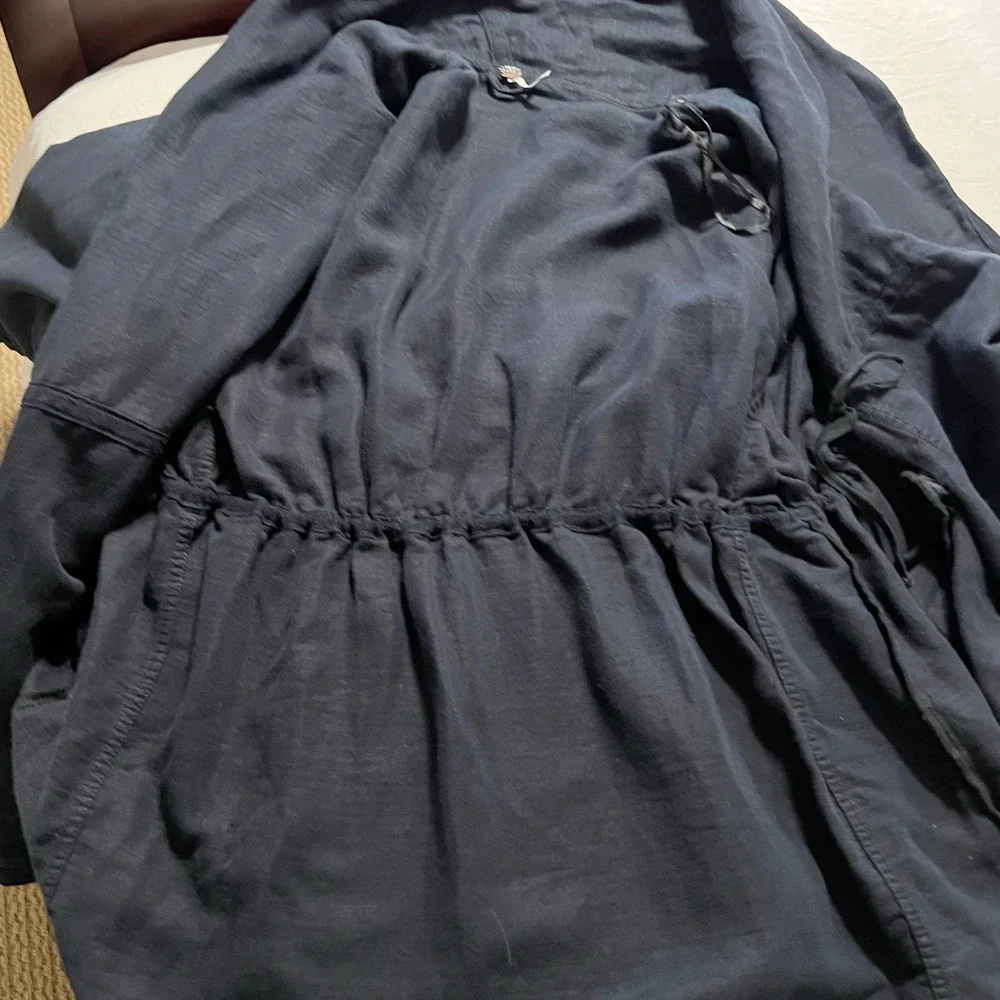 Free People Women's‎ Blue Short Sleeve Cinch Waist Jacket Size XSmall